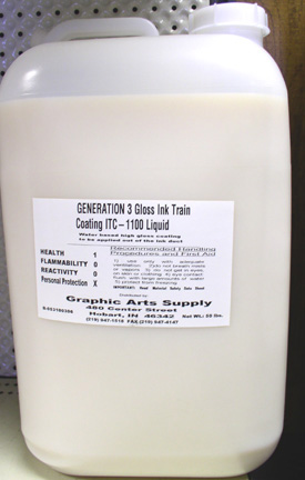 (image for) ITCGLO Gloss Ink Train Coating 1100 Liquid 40 lb.